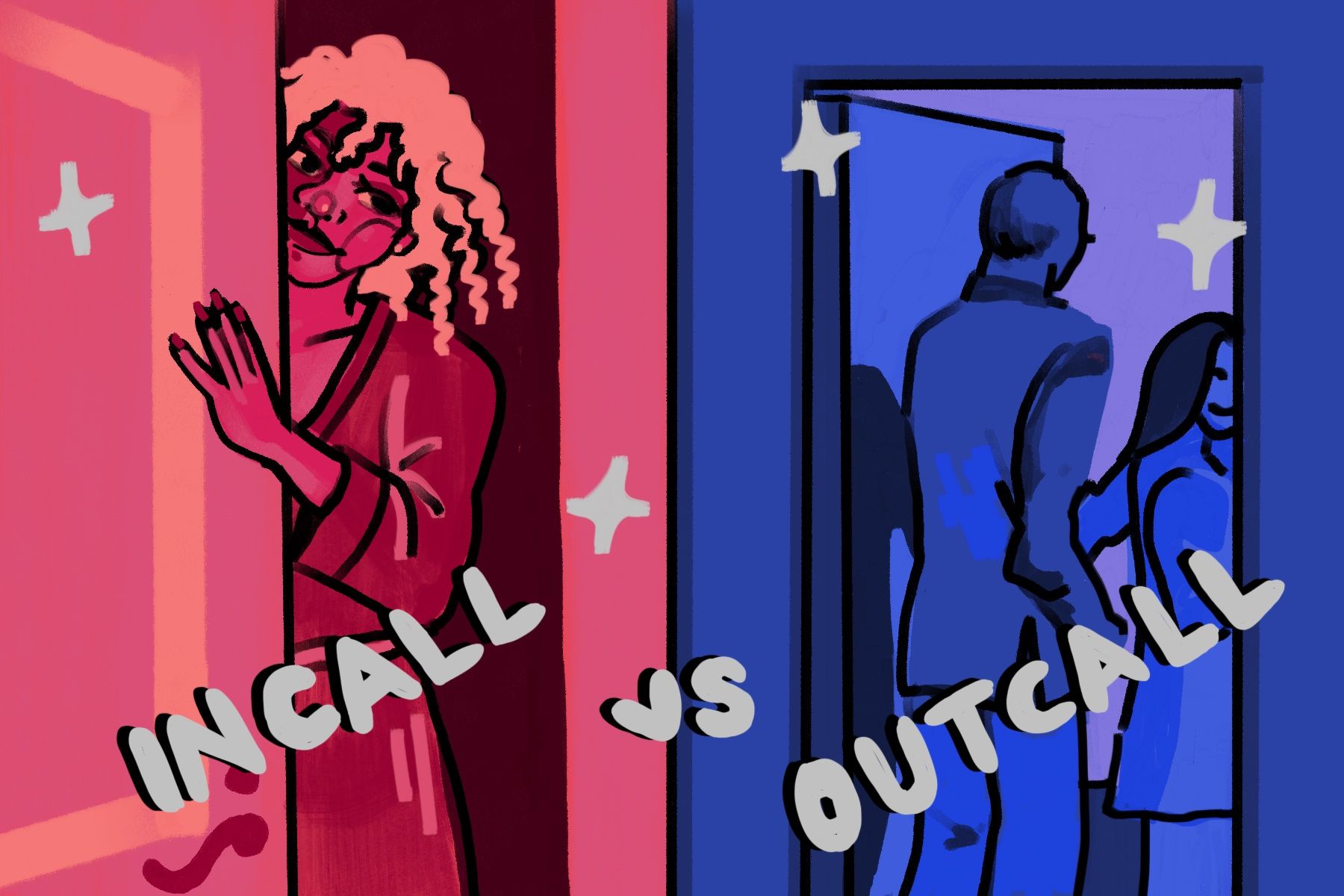 Incalls versus outcalls: choosing a location for your first escort meeting.