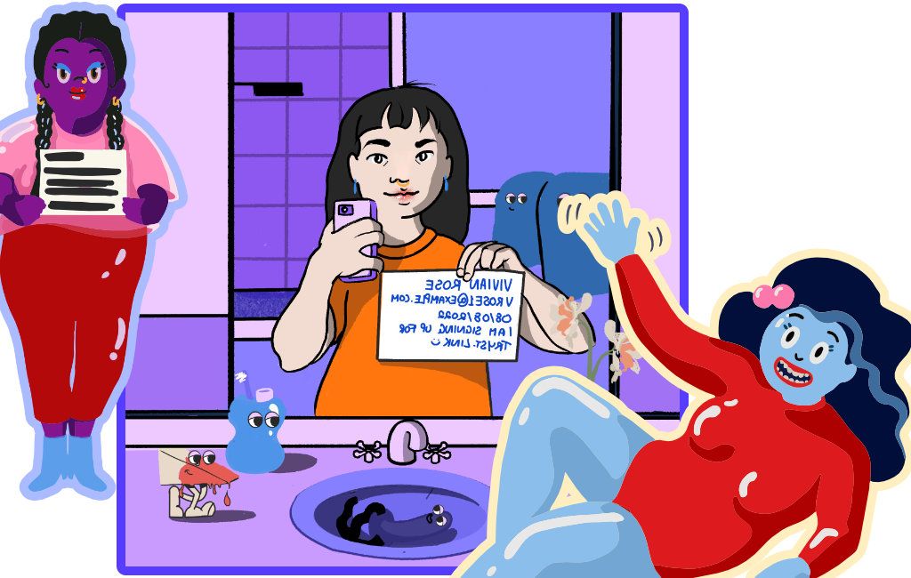 Collage of artwork sample from the new onboarding process